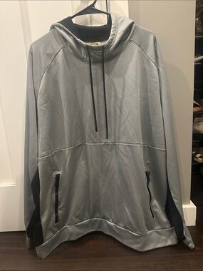 The Foundry Supply Co. Men's Light Gray Hoodie with Black Accents